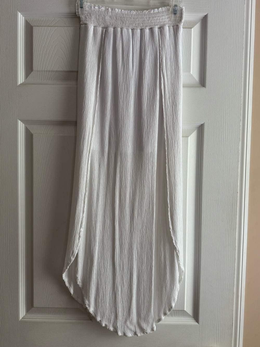 Joe Benbasset White High-Low Maxi Skirt